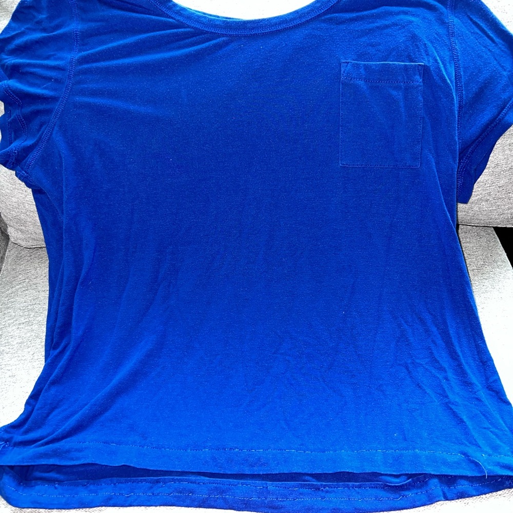 Blue Relaxed Short Sleeve T-Shirt